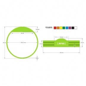 RFID Silicone Wristband Custom Design