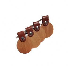 RFID Wooden Wristband with Leather Strap